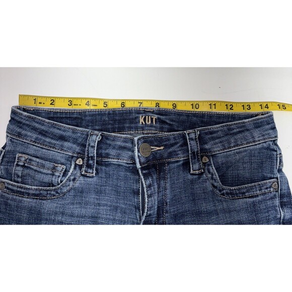 Kut From The Kloth Straight Leg Jeans Women’s Size 4 Mid rise Medium Wash - Picture 11 of 13